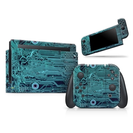 Design Skinz - Compatible with Nintendo Switch Console Bundle - Skin Decal Scratch-Resistant Removable Vinyl Wrap Cover - Electric Circuit Board V5