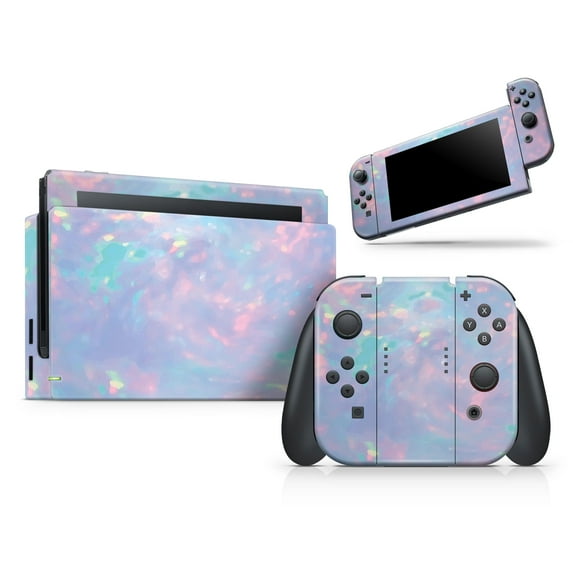 Design Skinz - Compatible with Nintendo Switch Console + Joy‑Con - Skin Decal Scratch-Resistant Removable Vinyl Wrap Cover - Blurry Opal Gemstone