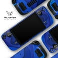 thumbnail image 1 of Design Skinz - Compatible with Steam Deck - Skin Decal Protective Scratch-Resistant Removable Vinyl Wrap Cover - 3D Blue Abstract Paper Cuts V1, 1 of 5