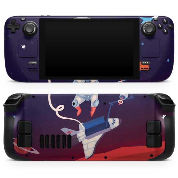 Design Skinz - Compatible with Steam Deck - Skin Decal Protective Scratch-Resistant Removable Vinyl Wrap Cover - Floating Cartoon Astranaut