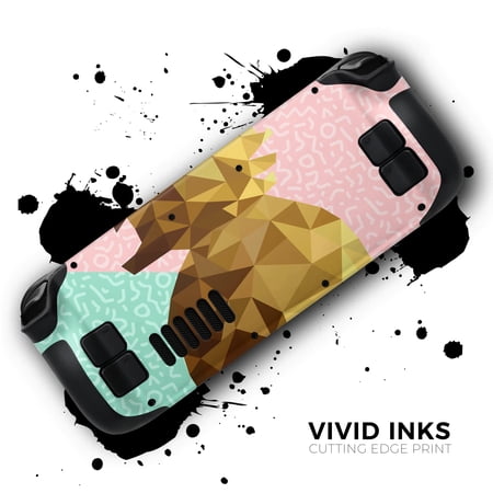 Design Skinz - Compatible with Steam Deck - Skin Decal Protective Scratch-Resistant Removable Vinyl Wrap Cover - Geometric Summer Pineapple v1