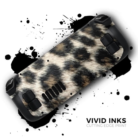 Design Skinz - Compatible with Steam Deck - Skin Decal Protective Scratch-Resistant Removable Vinyl Wrap Cover - Light Leopard Fur
