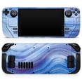 thumbnail image 1 of Design Skinz - Compatible with Steam Deck - Skin Decal Protective Scratch-Resistant Removable Vinyl Wrap Cover - Vivid Agate Vein Slice Blue V5, 1 of 5