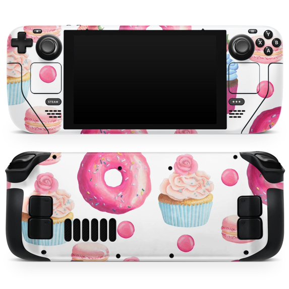 Design Skinz - Compatible with Steam Deck - Skin Decal Protective Scratch-Resistant Removable Vinyl Wrap Cover - Yummy Galore Bakery Treats