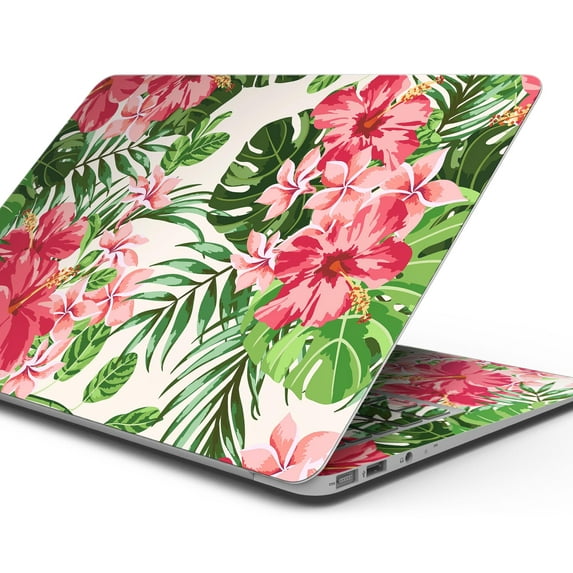 Design Skinz Dreamy Subtle Floral V1 Full-Body Wrap Scratch Resistant Decal Skin-Kit Compatible with MacBook 14" Pro M1 (A2442)