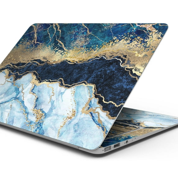 Design Skinz Foiled Marble Agate Full-Body Wrap Scratch Resistant Decal Skin-Kit Compatible with MacBook 15" Pro CD Drive (A1286)