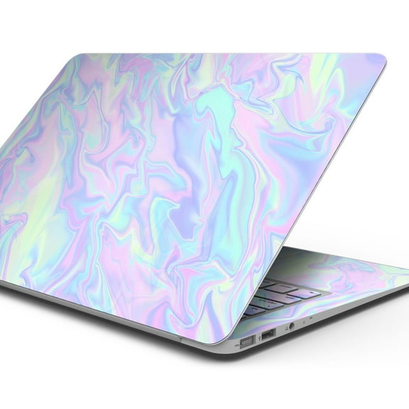 Design Skinz Iridescent Dahlia v1 Full Cover wrap Decal Skin-Kit Compatible MacBook 12" Retina A1534