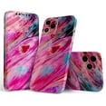 thumbnail image 1 of Design Skinz Liquid Abstract Paint V67 Full Body Skin Decal Wrap Kit Compatible with Apple iPhone 12 Pro Max (Screen Trim & Back Skin), 1 of 5
