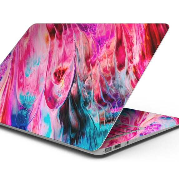 Design Skinz Liquid Abstract Paint V67 Full-Body Wrap Scratch Resistant Decal Skin-Kit Compatible with MacBook 16" Pro M1 (A2485)