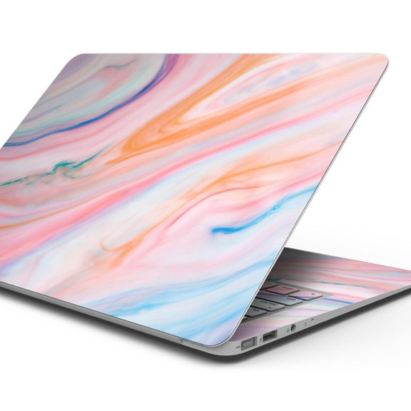 Design Skinz Magical Coral Marble V5 Full-Body Wrap Scratch Resistant Decal Skin-Kit Compatible with MacBook 13" Pro w/TB (A2289)