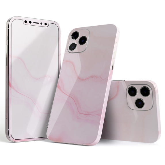 Design Skinz Marble Surface V1 Pink Full Body Skin Decal Wrap Kit Compatible with Apple iPhone 11 Pro Max (Screen Trim & Back Skin)
