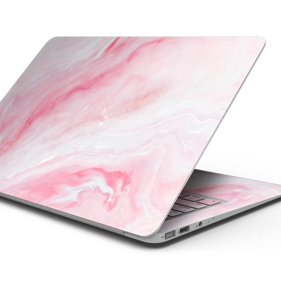 Design Skinz Marbleized Pink Paradise V6 Full-Body Wrap Scratch Resistant Decal Skin-Kit Compatible with MacBook 14" Pro M1 (A2442)