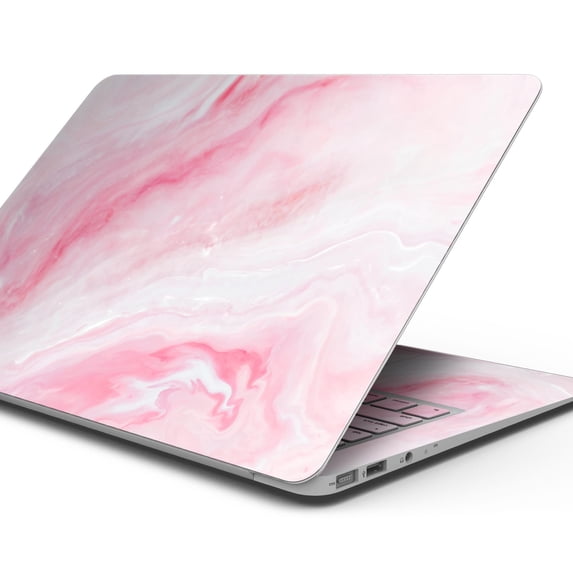Design Skinz Marbleized Pink Paradise V6 Full-Body Wrap Scratch Resistant Decal Skin-Kit Compatible with MacBook 15" Pro Retina (A1398)