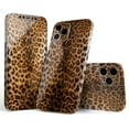 thumbnail image 1 of Design Skinz Mirrored Leopard Hide Full Body Skin Decal Wrap Kit Compatible with Apple iPhone XS Max (Screen Trim & Back Skin), 1 of 5