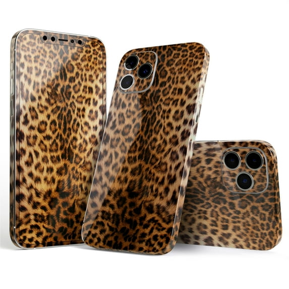 Design Skinz Mirrored Leopard Hide Full Body Skin Decal Wrap Kit Compatible with Apple iPhone XS Max (Screen Trim & Back Skin)