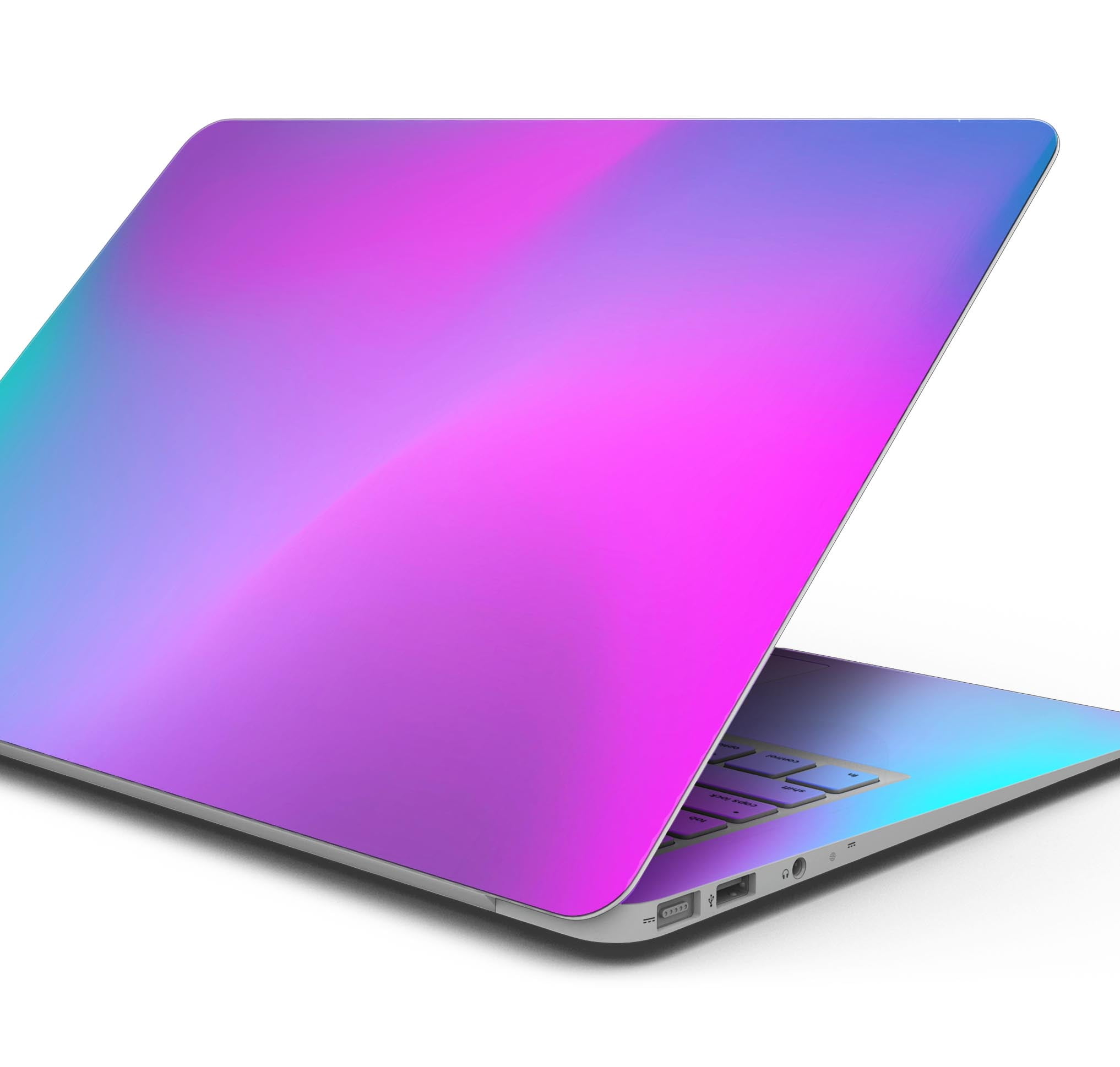 Design Skinz Neon Holographic V1 Full-Body Wrap Scratch Resistant Decal Skin-Kit Compatible with MacBook 13" Air M1 (A2337)