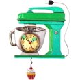 Design Studios "Vintage Mixer Green" Mixer Kitchen Wall Clock