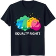 thumbnail image 1 of Design T-Shirt with Eyes EQUALTY RIGHTS Graphic Tee, 1 of 5