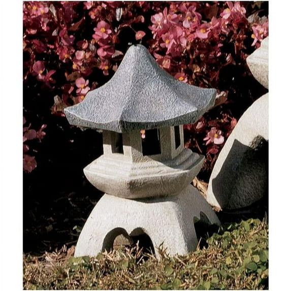 Design Toscano 10.5" Asian Chinese Pagoda Lantern Sculptures Statue Lantern