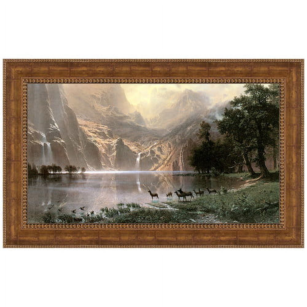 Albert Bierstadt Majestic Sierra Nevada Framed Canvas Painting