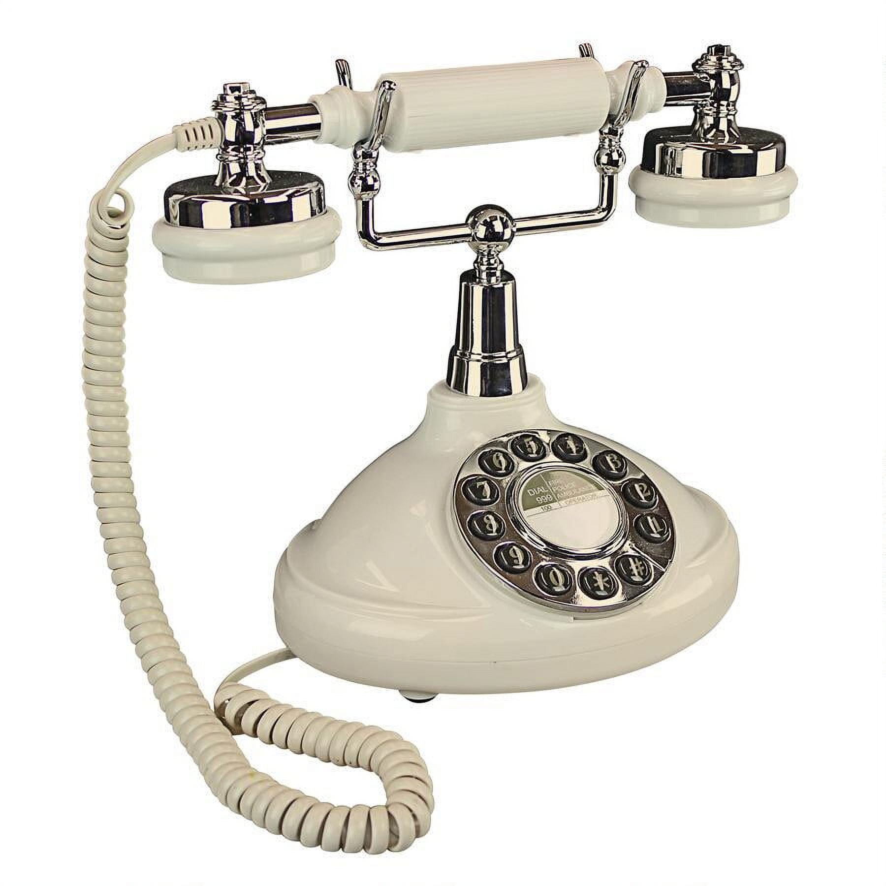 Design Toscano Antique Phone White Brittany Neophone 1929 Rotary