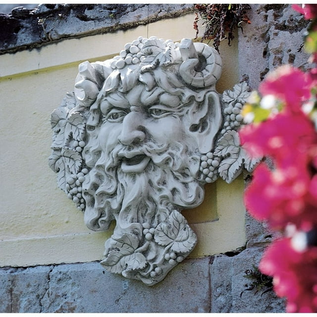 Design Toscano Bacchus, God of Wine Greenman Wall Sculpture: Large