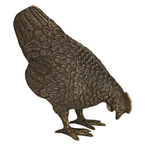 Design Toscano Barnyard Hen Cast Bronze Garden Statue
