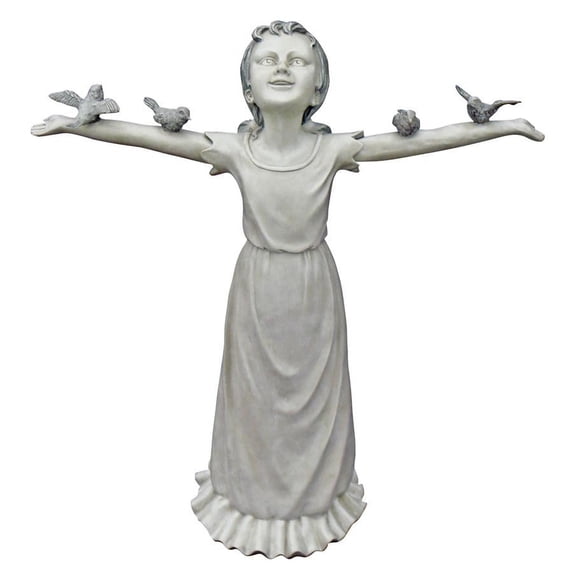 Design Toscano Basking in God's Glory Little Girl Statue: Large