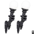 thumbnail image 1 of Design Toscano Blackfriar's Gate Wall Torchiere Lamp Set of Two, 1 of 7