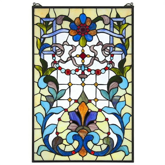 Design Toscano Bonifacio Tiffany-Style Stained Glass Window