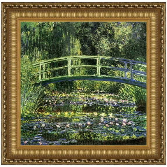 Design Toscano Bridge over a Pond of Water Lilies, 1899:Small