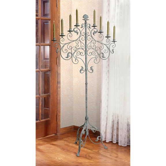 Design Toscano Castle Vecchio Renaissance-Style Floor Candelabra
