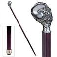 thumbnail image 1 of Design Toscano Claw and Ball Pewter Walking Stick, 1 of 5