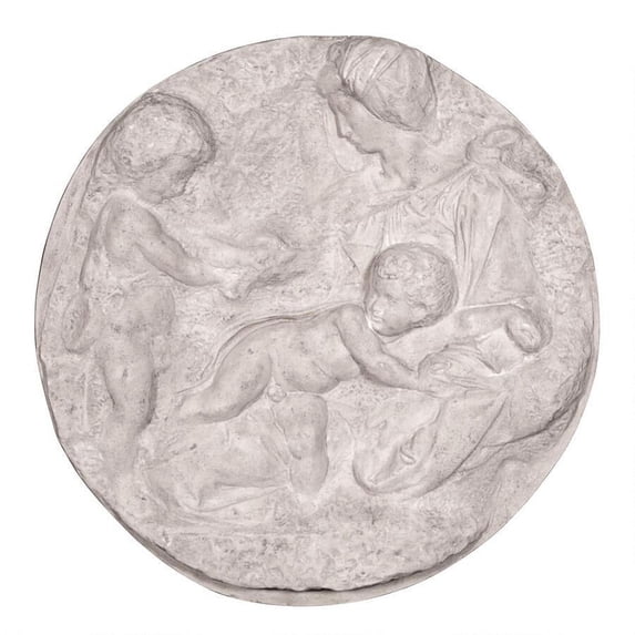 Design Toscano Direct Casting of The Virgin and Child with the Infant St. John Wall Sculpture