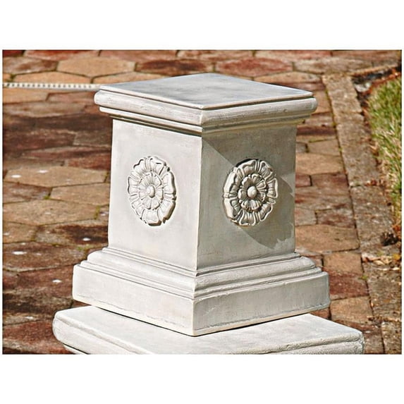 Design Toscano English Rosette Garden Sculptural Plinth: Large