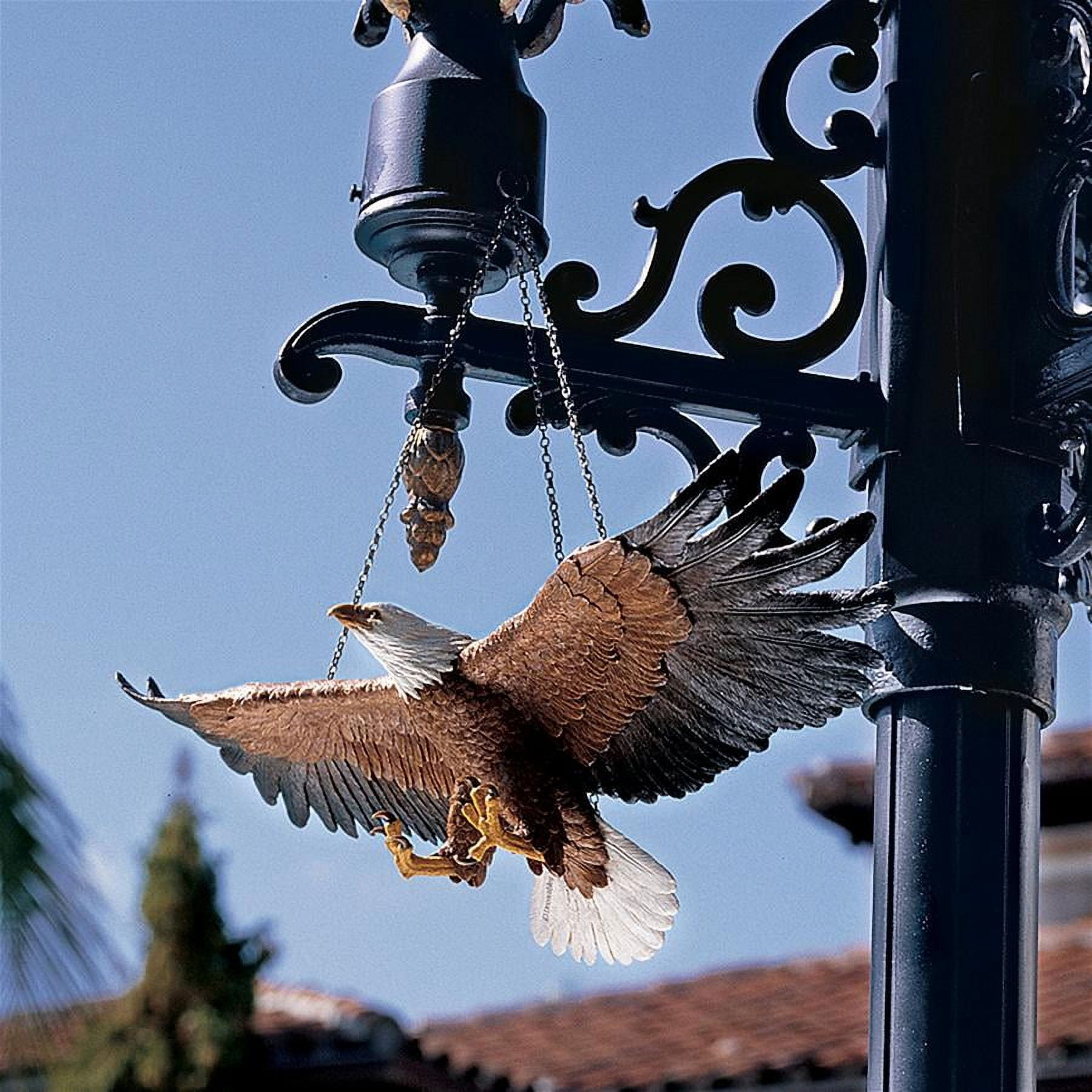 Flight of Freedom Resin Eagle Statue in Multicolor