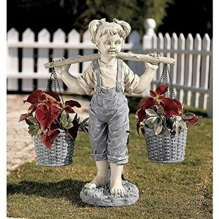 Design Toscano Flowers for Felicity Little Girl Garden Statue: Medium