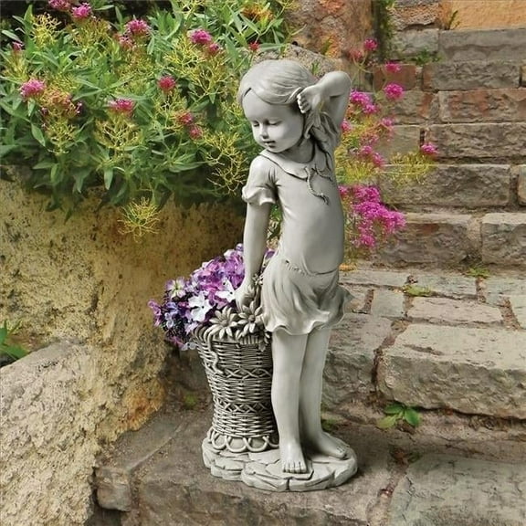 Design Toscano Frances, the Flower Girl Statue