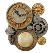 Design Toscano Gears of Time Sculptural Wall Clock: Medium