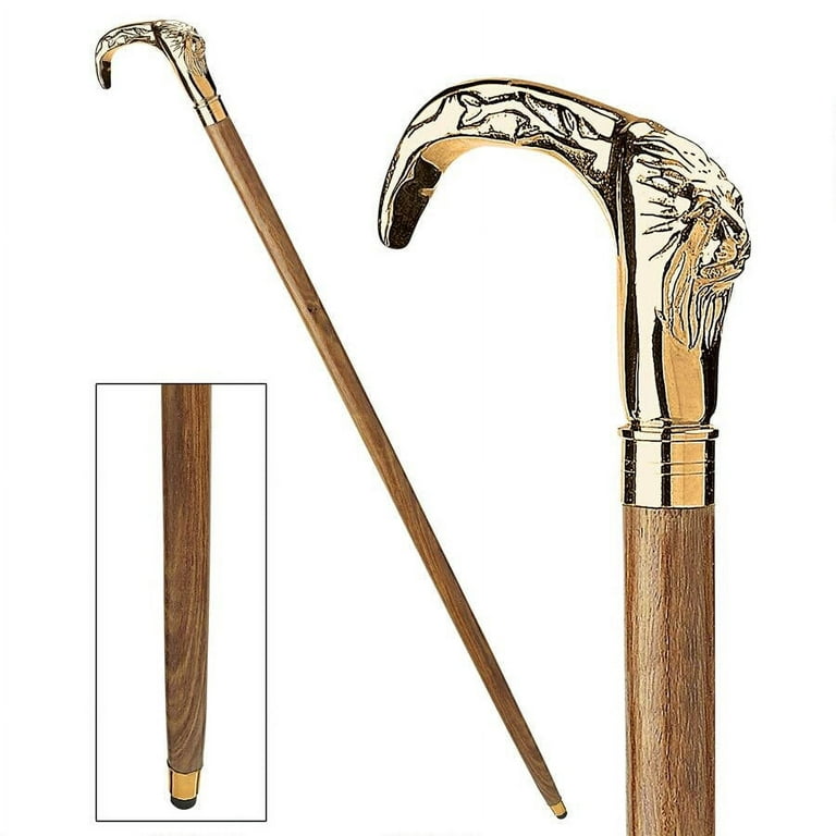 Design Toscano Gentleman's Choice Lion Brass Walking Stick