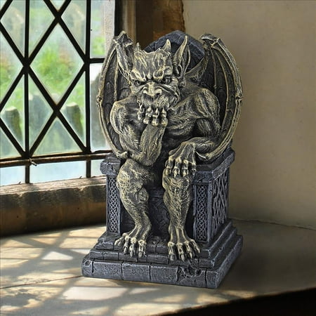 Design Toscano Hemlock's Gargoyle Throne Statue: Small