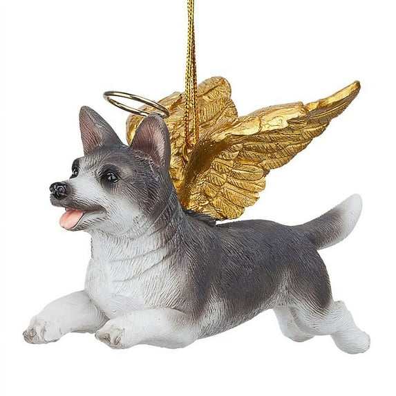 Design Toscano Honor the Pooch: Siberian Husky Holiday Dog Angel Ornament