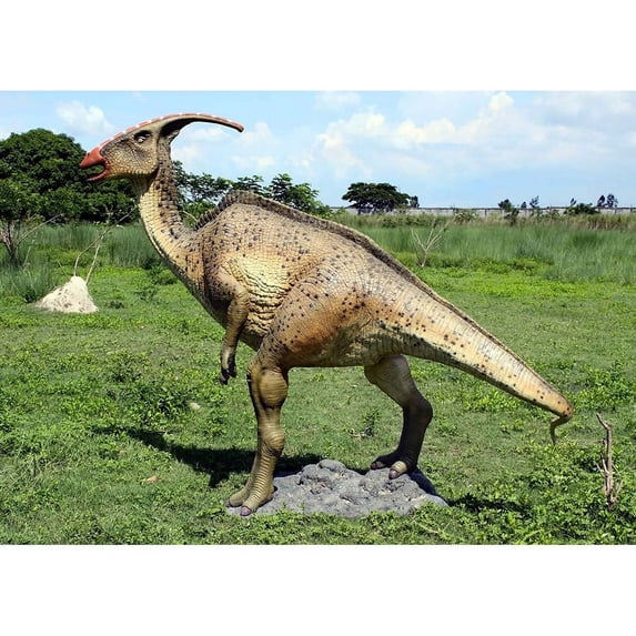 Design Toscano Jurassic-Sized Parasaurolopus Dinosaur Statue