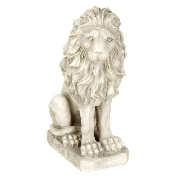 Design Toscano Mansfield Manor Lion Sentinel Statue: Looking Right