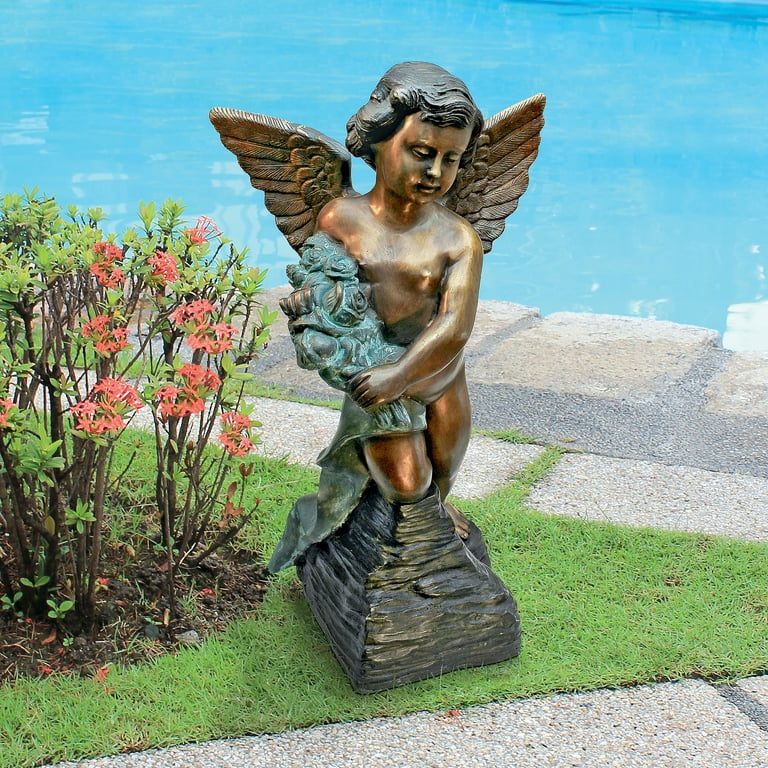 Design Toscano Memorial Angel Bronze Garden Statue