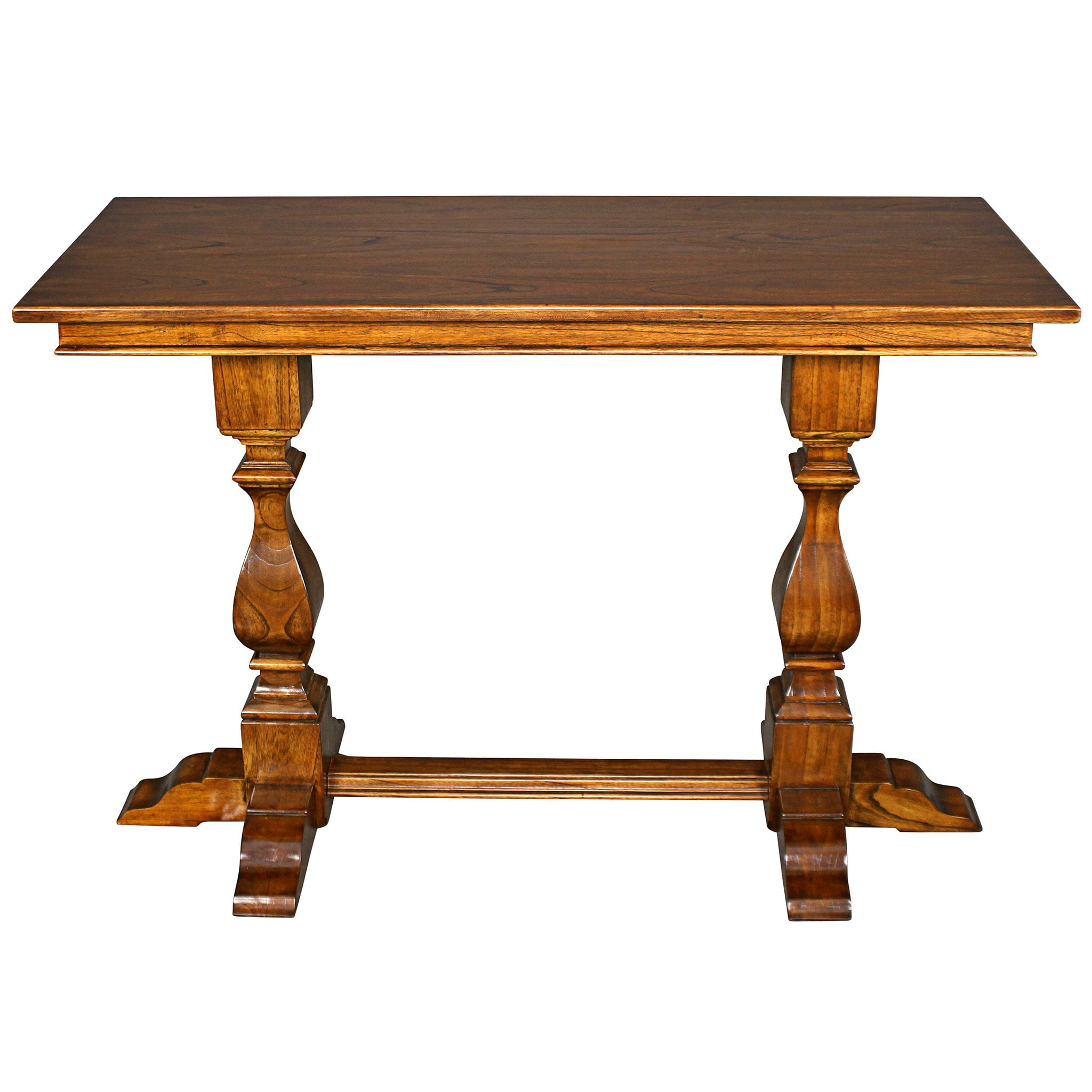 Merseyside 52'' Warm Oak Solid Wood Console Table with Storage