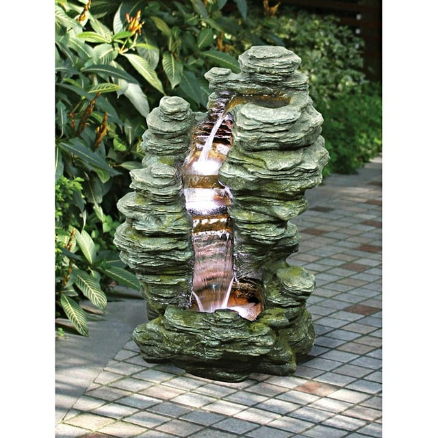 Design Toscano Mineral Point Cascading Garden Fountain - Walmart.com