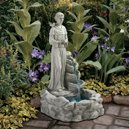 Design Toscano Nature's Blessed Prayer St. Francis Sculptural Fountain