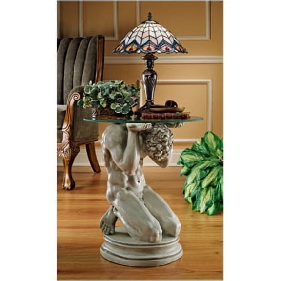 Design Toscano Neoclassical Male Occasional Table