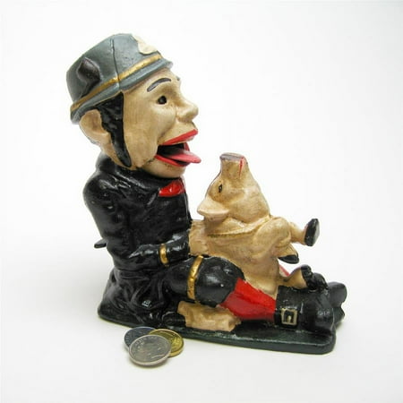 Design Toscano Paddy and the Pig Collectors' Die Cast Iron Mechanical Coin Bank